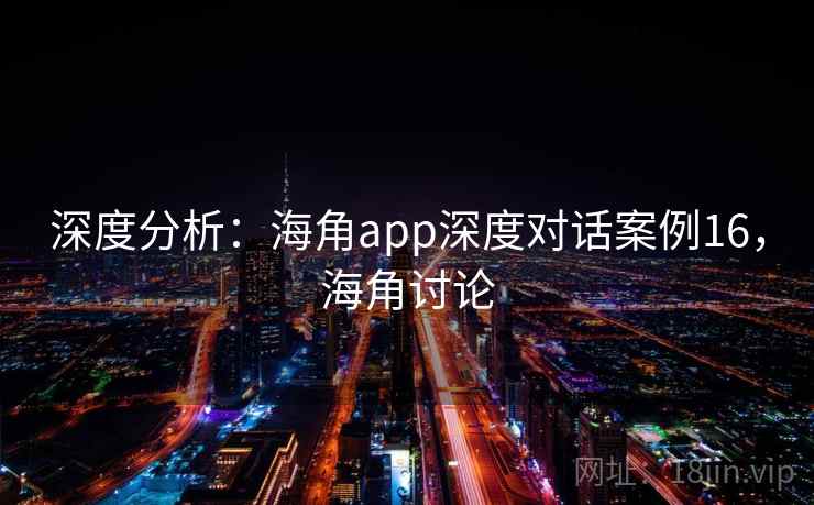 深度分析：海角app深度对话案例16，海角讨论
