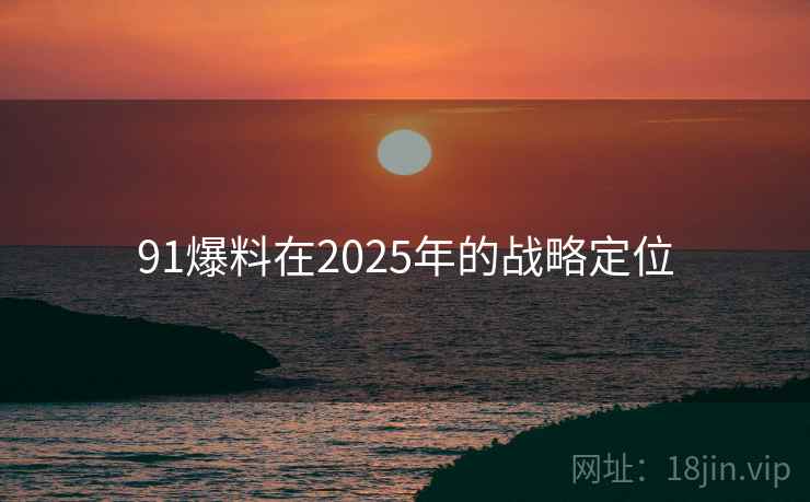 91爆料在2025年的战略定位