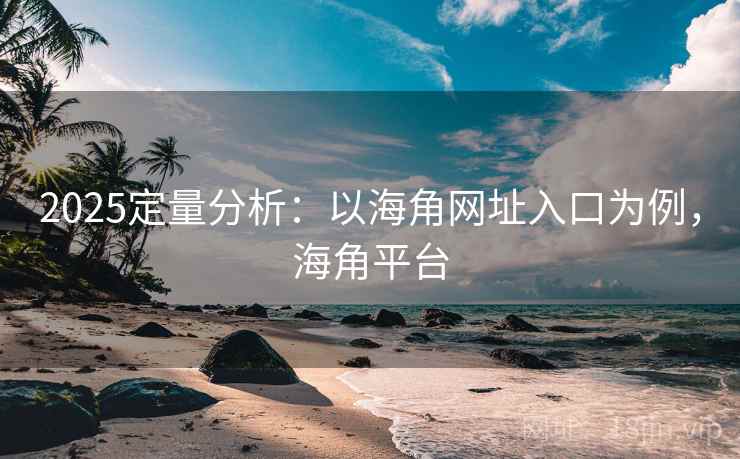 2025定量分析：以海角网址入口为例，海角平台