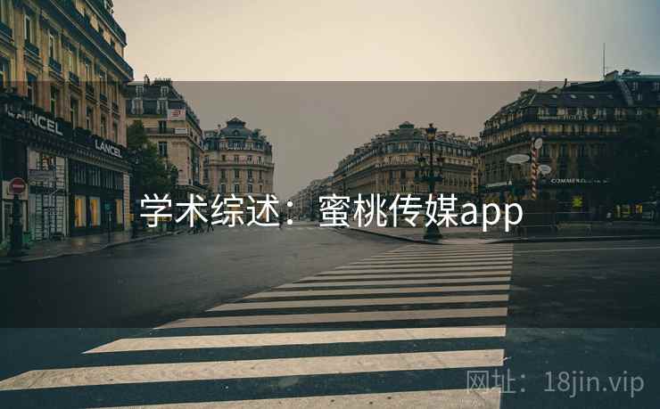 学术综述：蜜桃传媒app